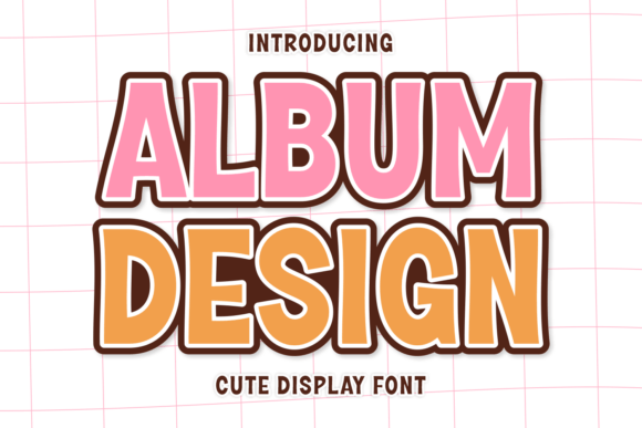 Album Design: A Charming Display Typeface for Creative Projects