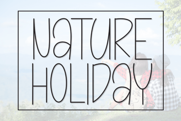 Captivating Nature Holiday Font for Creative Designs