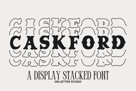Caskford Stacked: A Bold and Versatile Font for Western-Inspired Designs