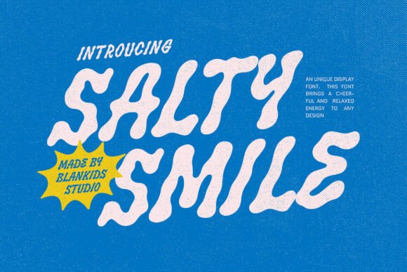 Embrace the Breezy Charm of Salty Smile: A Font for Modern Creatives