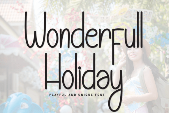 Embrace the Magic of Wonderfull Holiday: A Handwritten Display Font