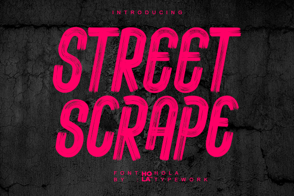 Embrace the Raw Energy of Street Scrape: A Bold Font for Modern Design