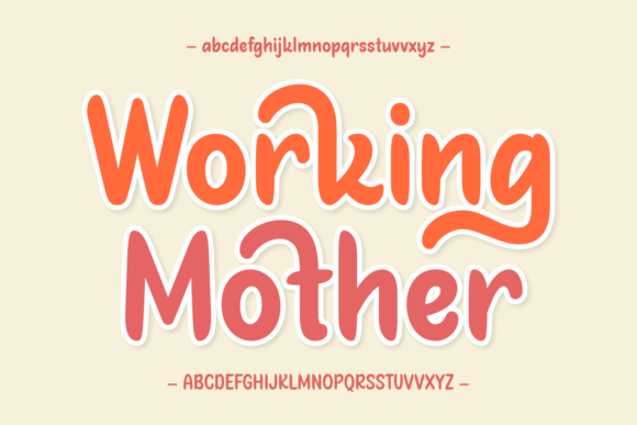 Embrace the Warmth of Working Mother: A Font for Family and Business