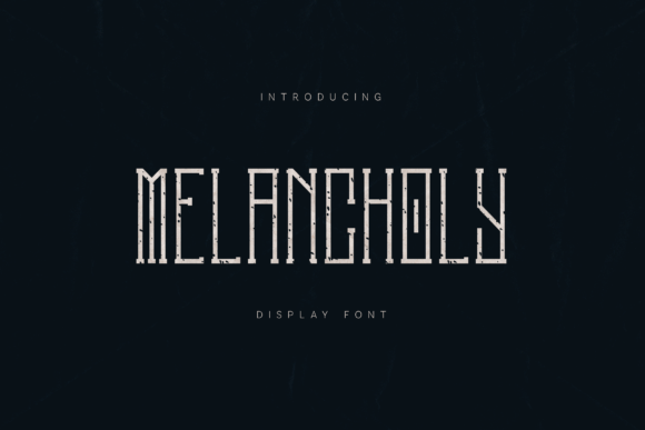Exploring Melancholy: A Modern Display Serif Font with Cinematic Elegance