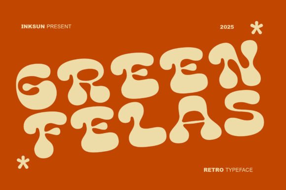 Green Felas: A Retro Display Font with a Groovy Twist