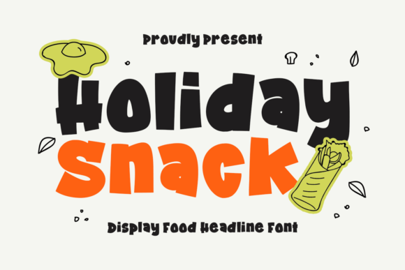 Holiday Snack: A Playful and Appetizing Font for Creative Projects