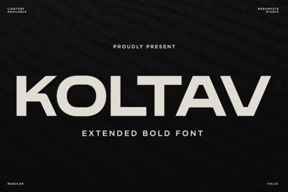 Koltav: A Bold and Modern Typeface for High-Impact Design