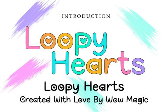 Loopy Hearts: A Charming Handwritten Font