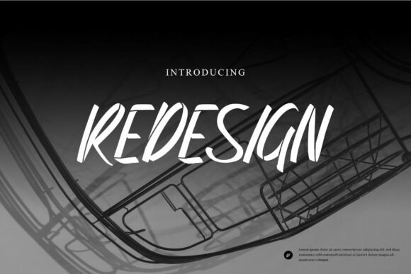 Redesign: A Bold and Expressive Brush Stencil Font