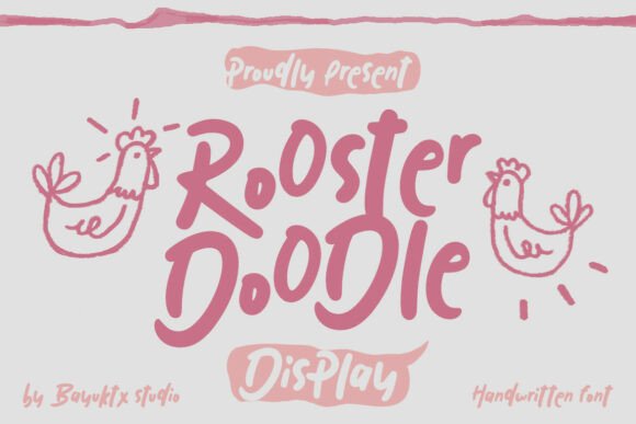 Rooster Doodle: A Playful and Charming Typeface for Creative Projects