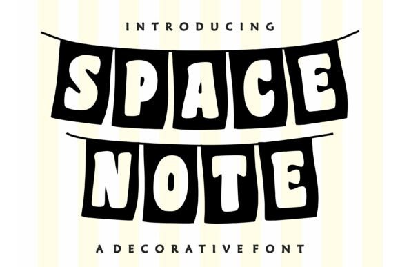 Space Note: A Strategic Font for Eye-Catching and Engaging Designs