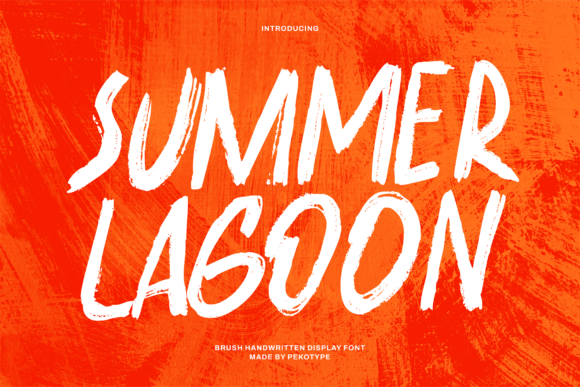 Summer Lagoon: The Bold Brush Font for a Fresh, Hand-Painted Vibe