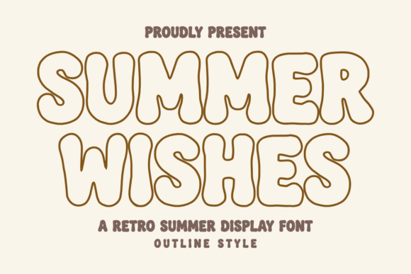 Summer Wishes Outline: A Font That Captures the Joy of Summer