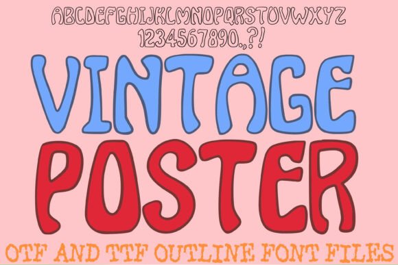 Vintage Poster: A Groovy Font for Retro Design Enthusiasts