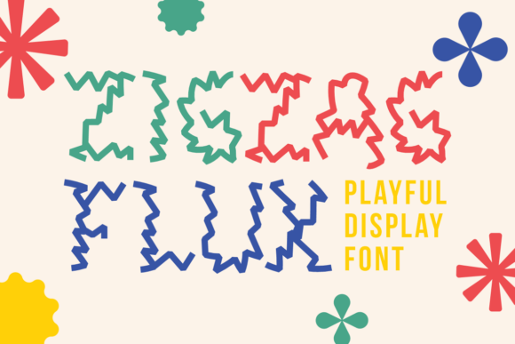 Zigzag Flux: A Bold and Energetic Display Font